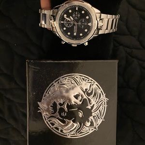 Stainless steel Versace watch